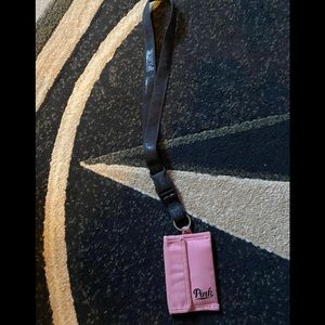 Pink lanyard